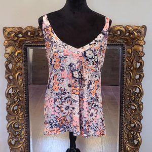 Made with love Floral Tank Top Size L